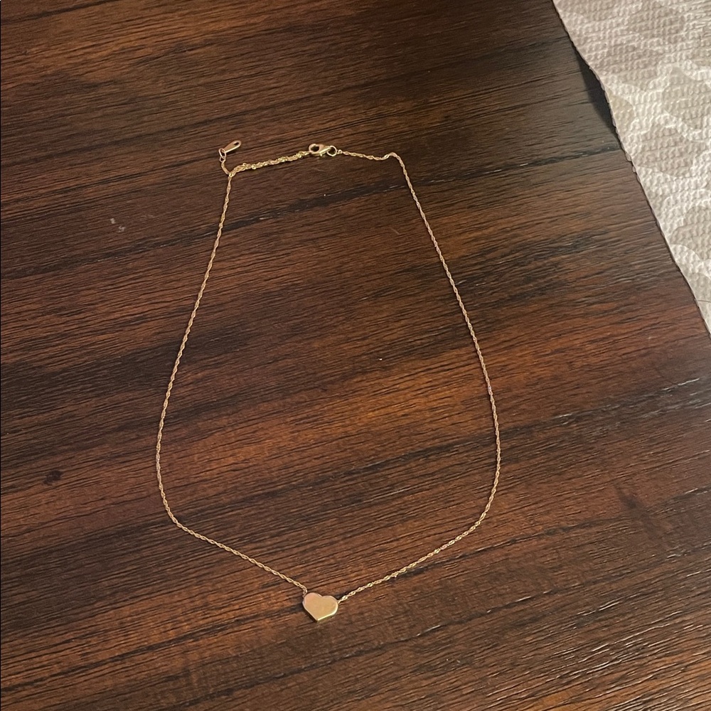Zales Gold Heart Necklace